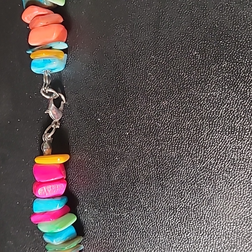 Multicolor Shell Necklace - Picture 3 of 4
